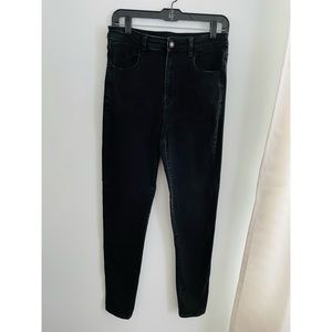 American Eagle Distressed Black Jeans (size:10)